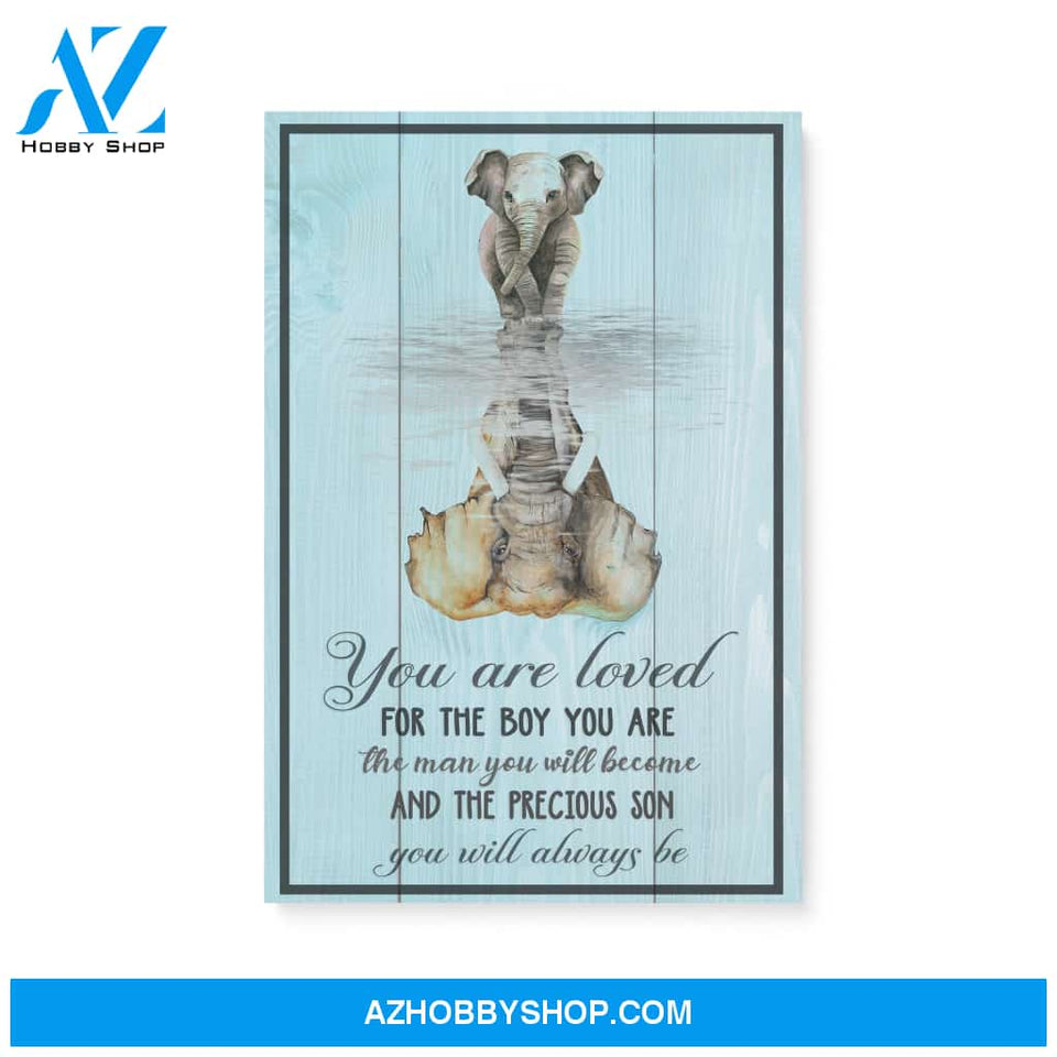 You Are Loved For The Boy - Personalized Canvas