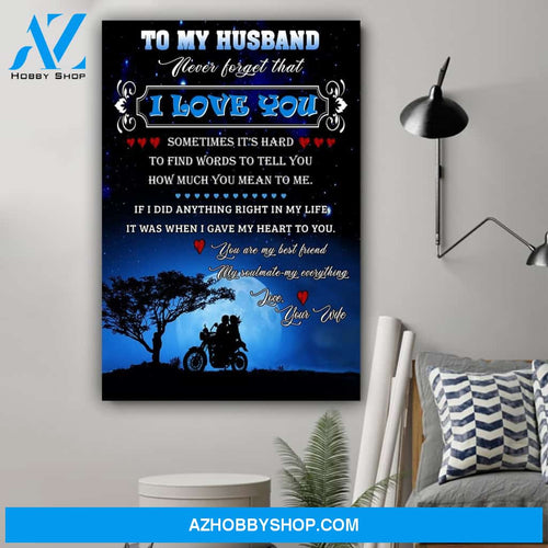 You Are My Best Friend My Soulmate My Everything Poster Gift For Husband For Biker