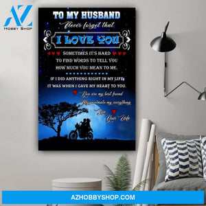 You Are My Best Friend My Soulmate My Everything Poster Gift For Husband For Biker