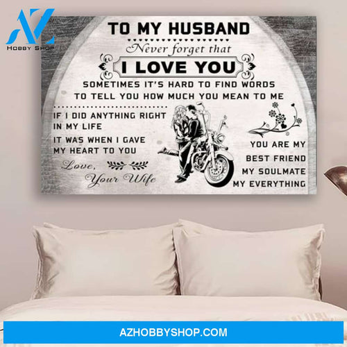 You Are My Best Friend My Soulmate My Everything Poster Gift For Husband Biker