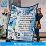 You Are My Daughter Fleece Blanket