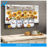 Mom Wall Art Canvas, You Are My Sunshine Butterfly And Sunflower Canvas Wall Art, Sunflowers Wall Art Mothers Day Gifts