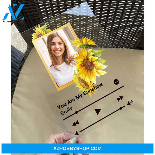 You Are My Sunshine Couple Personalized Acrylic Poster