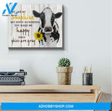 You Are My Sunshine Cow Canvas Wall Art, Wall Decor Visual Art