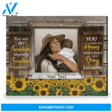 You Are My Sunshine Gift Custom Gift For Mom Nursery Wall Art Canvas Print