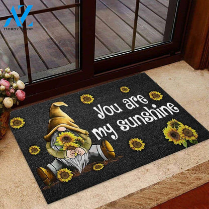 You Are My Sunshine – Sunflower Easy Clean Welcome DoorMat | Felt And Rubber | 40x60 cm | 45x75 cm | 60x90 cm | Colorful | DO1221
