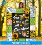 You Are My Sunshine Sunflower Turtle Blanket Gift For Turtle Lovers Birthday Gift Home Decor Bedding Couch Sofa Soft and Comfy Cozy