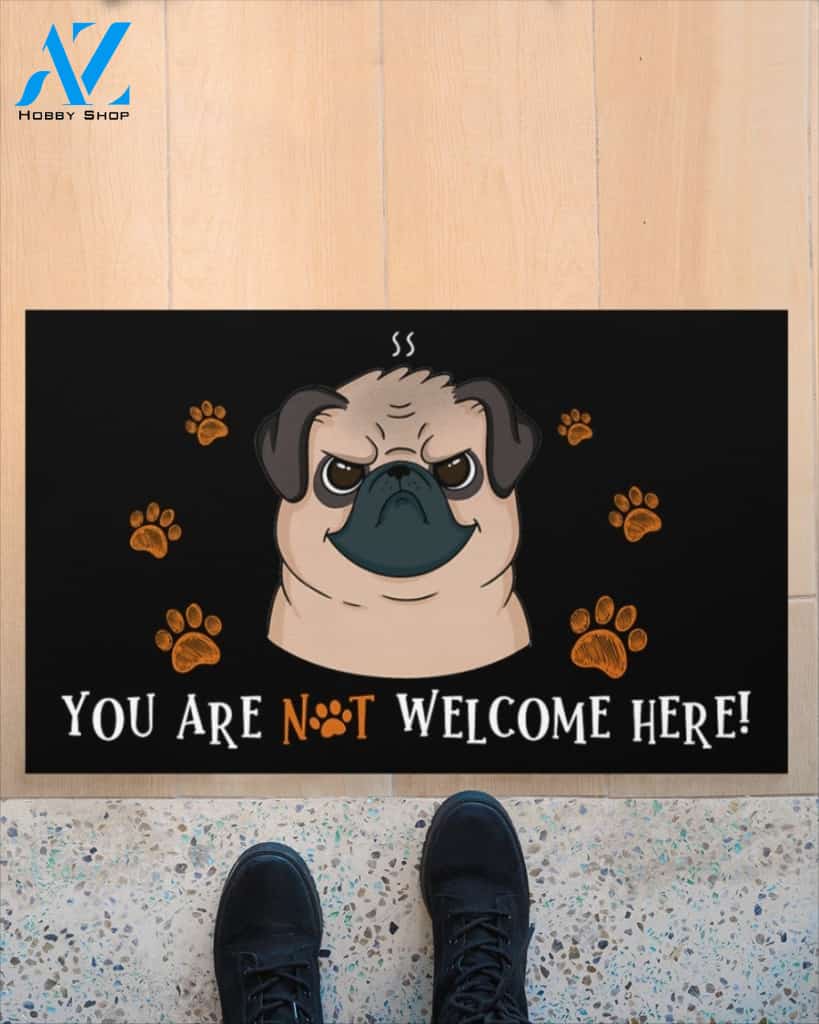 You Are Not Welcome Here Doormat Welcome Mat Housewarming Gift Home Decor Funny Doormat Best Gift Idea For Dog Lovers