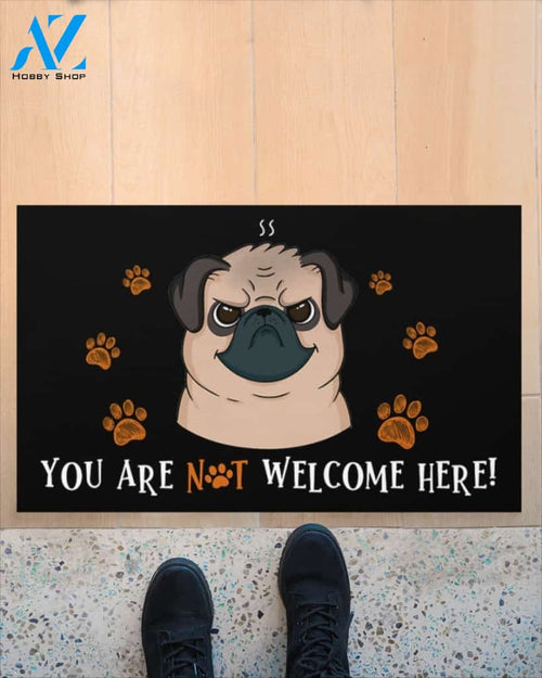 You Are Not Welcome Here Doormat Welcome Mat Housewarming Gift Home Decor Funny Doormat Best Gift Idea For Dog Lovers