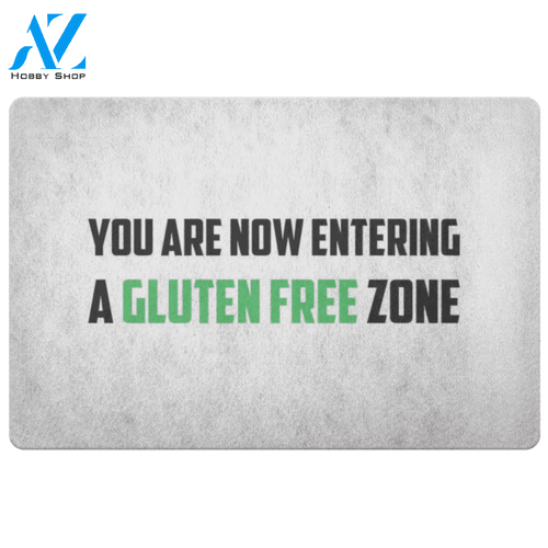You Are Now Entering a Gluten Free Zone Doormat