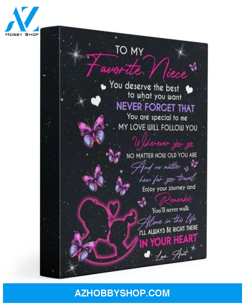 You Are Special To Me Butterfly Gift For Niece Matte Canvas