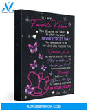 You Are Special To Me Butterfly Gift For Niece Matte Canvas