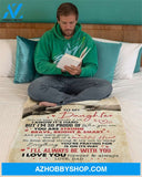 You Are Strong Brave Bright Smart Dad To Daughter Fleece Blanket Gift For Daughter