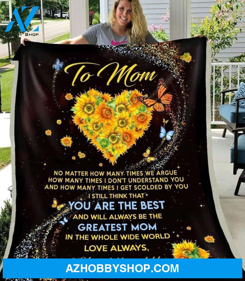You Are The Best Gift For Mom Sunflower Blanket Sunflower Blanket Gift For Mom Birthday Gift Home Decor Bedding Couch Sofa Soft And Comfy Cozy