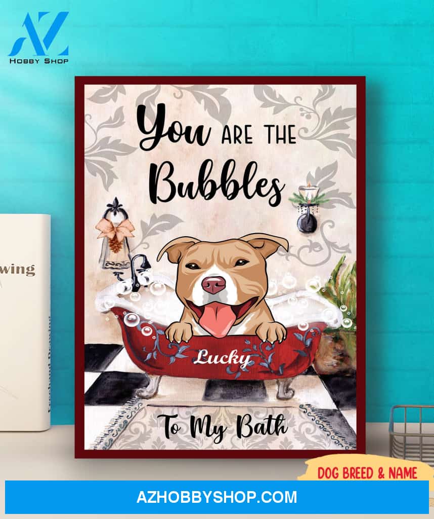 You Are The Bubbles To My Bath - Personalized Custom Canvas