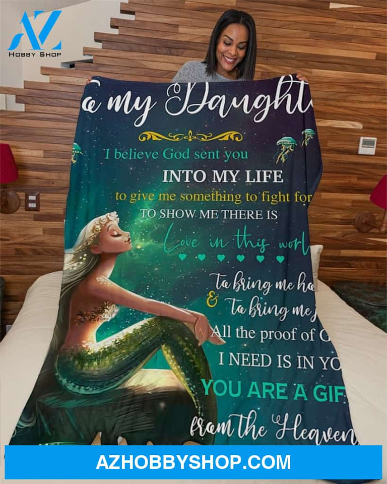 You Are The Gift From The Heavens Mom To Daughter Fleece Blanket Gift For Daughter