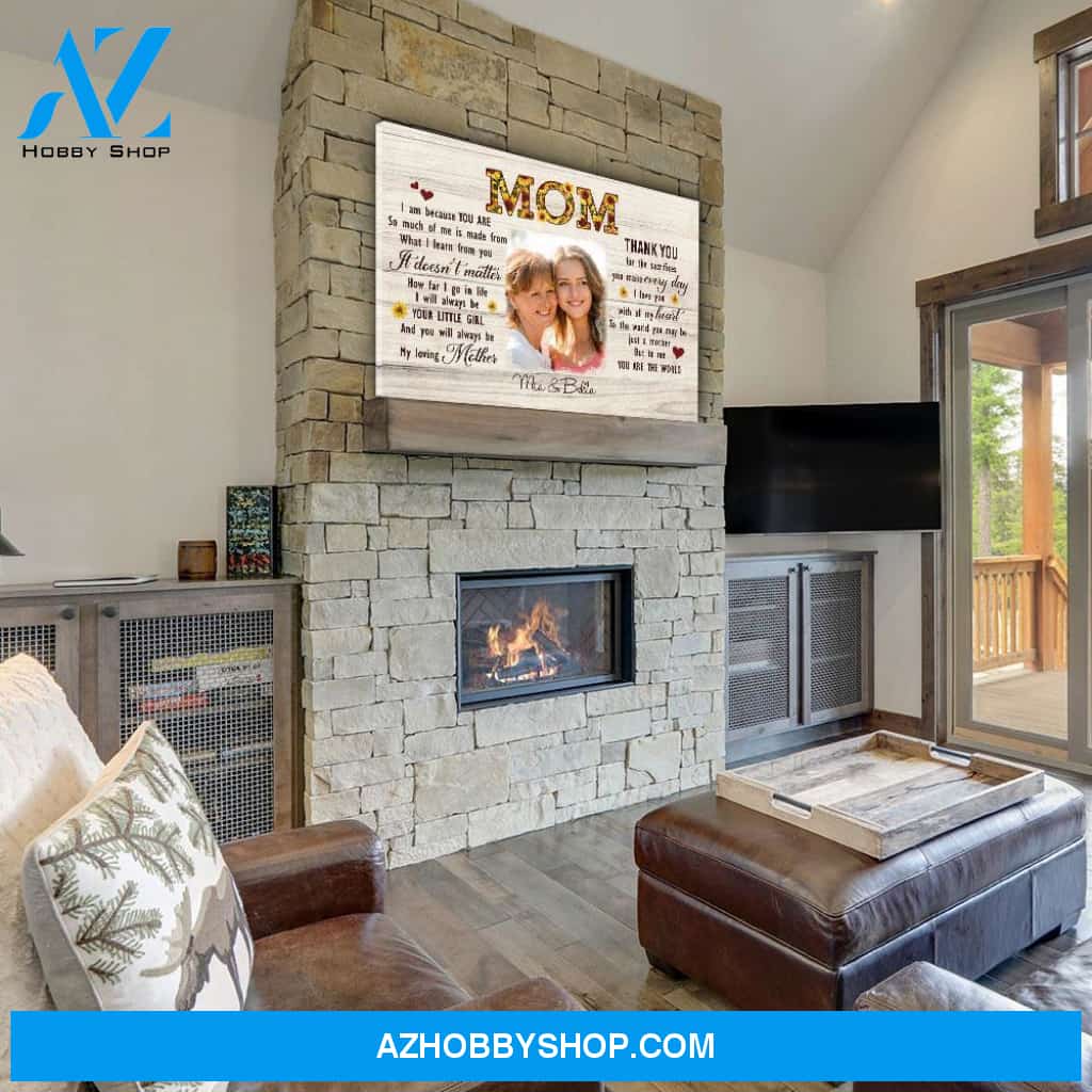 You Are The World - Personalized Custom Photo Canvas