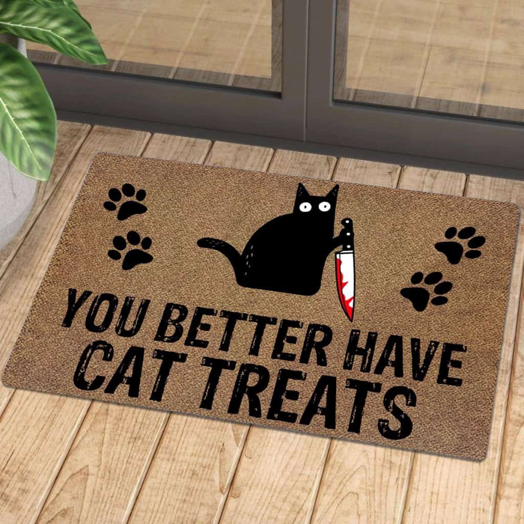 You Better Have Cat Treats Halloween Doormat | Colorful | Size 8x27'' 24x36''