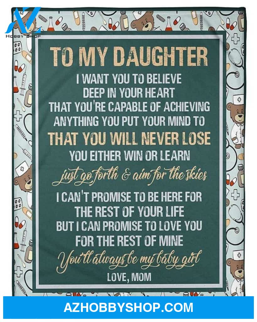 You Either Win Or Learn To Daughter Fleece Blanket