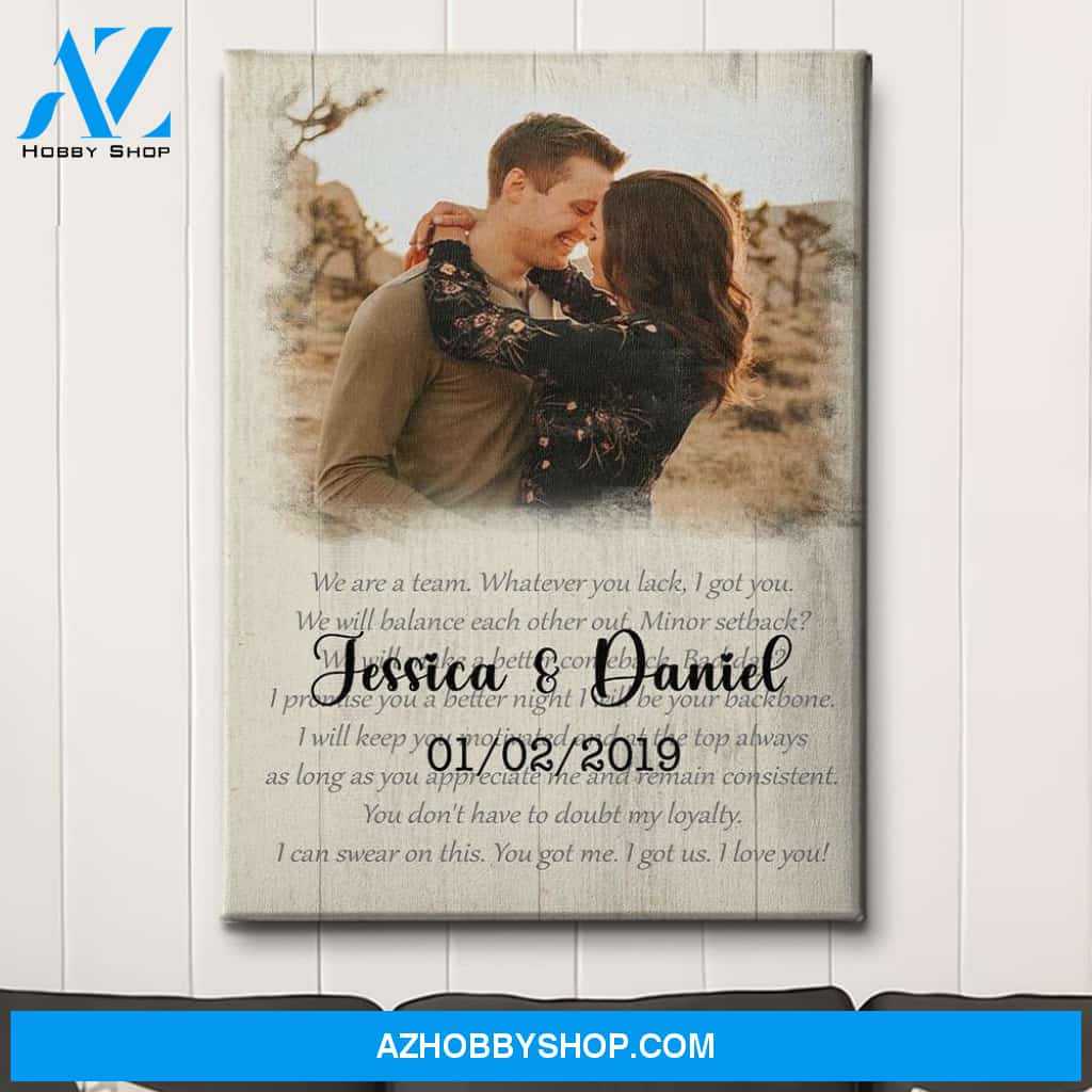 You Got Me, I Got Us 2 - Personalized Custom Photo Canvas