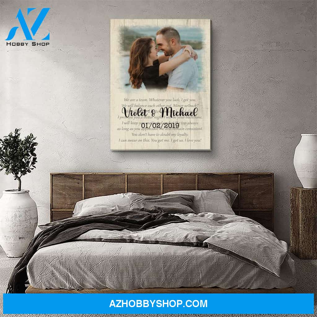 You Got Me, I Got Us 2 - Personalized Custom Photo Canvas