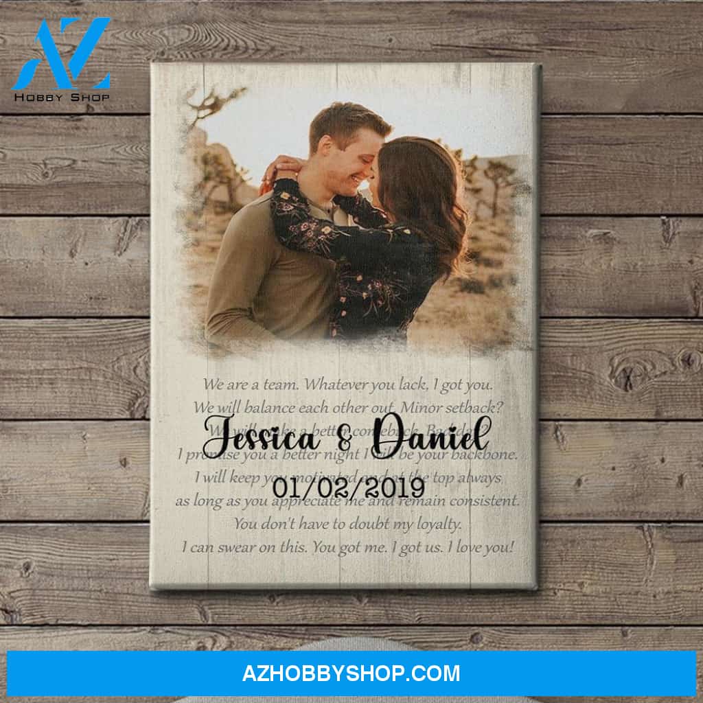 You Got Me, I Got Us 2 - Personalized Custom Photo Canvas