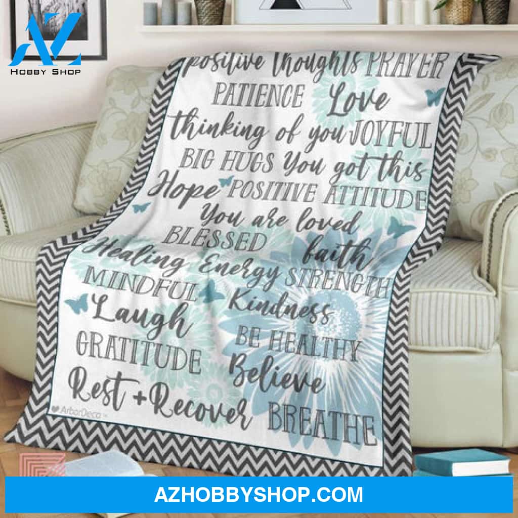 You Got This | Healing Message | Get Well Gift Blanket | Throw Blanket with Sunflowers