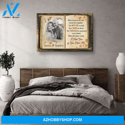 You Had Me - Personalized Custom Photo Canvas