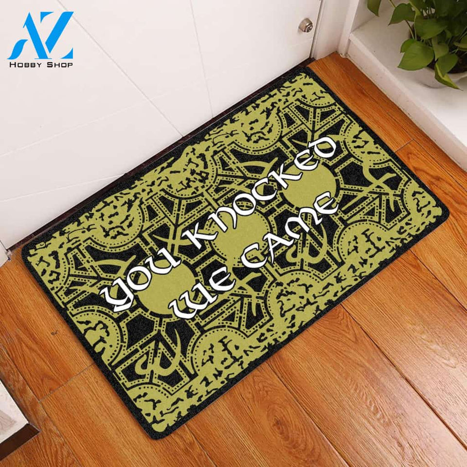 You Knocked We Came All Over Printing Doormat | Welcome Mat | House Warming Gift