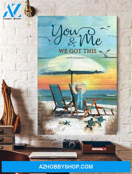 You & Me We Got This Canvas Decor, Wall Decor Visual Art