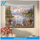 You & Me We got This - Hummingbird Premium Wall Art Canvas