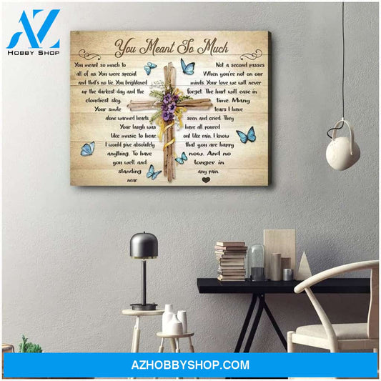 You Meant So Much Butterfly Wall Art Canvas