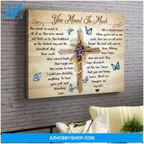 You Meant So Much Butterfly Wall Art Canvas