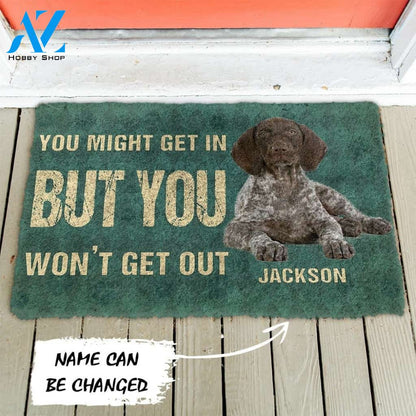 Gearhumans Gearhuman 3D You Might Get In But You Wont Get Out Pointers German Shorthaired Dog Doormat