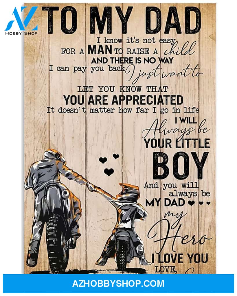 You Will Always Be My Dad My Hero Canvas