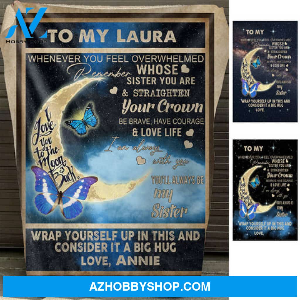 You'll Always Be My Sister - Personalized Blanket - Gift For Sister
