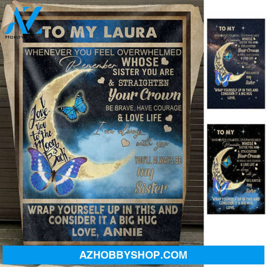 You'll Always Be My Sister - Personalized Blanket - Gift For Sister