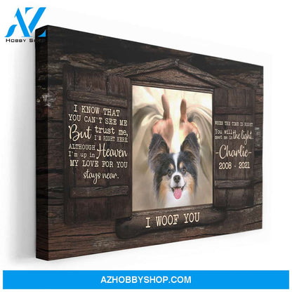 You'll Meet Me In The Light, Dog & Cat Custom Poster & Canvas, Gift For Loss Pet's Owners