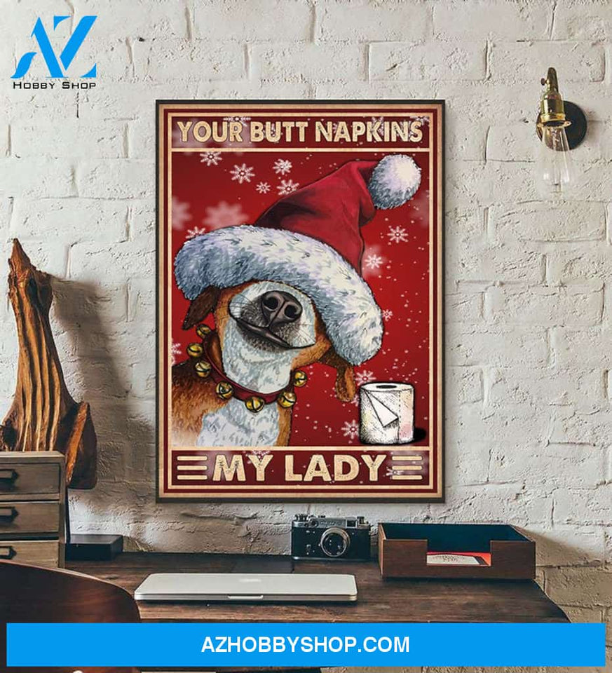 Your Butt Napskins My Lady Funny Toilet Paper Canvas And Poster, Wall Decor Visual Art
