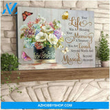 Zalooo Your Life Butterfly Wall Art Canvas