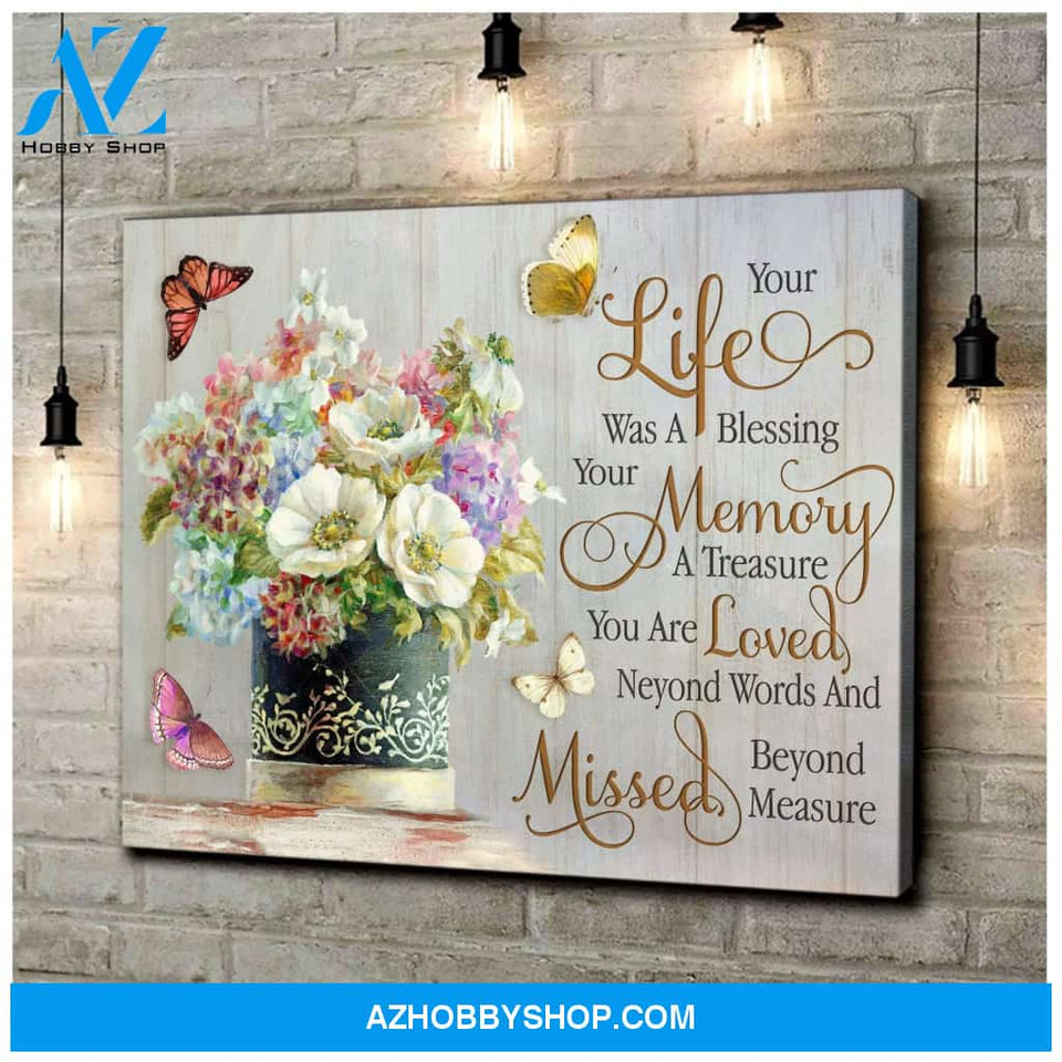 Zalooo Your Life Butterfly Wall Art Canvas