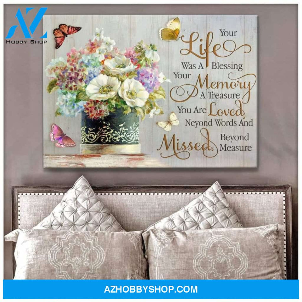 Zalooo Your Life Butterfly Wall Art Canvas