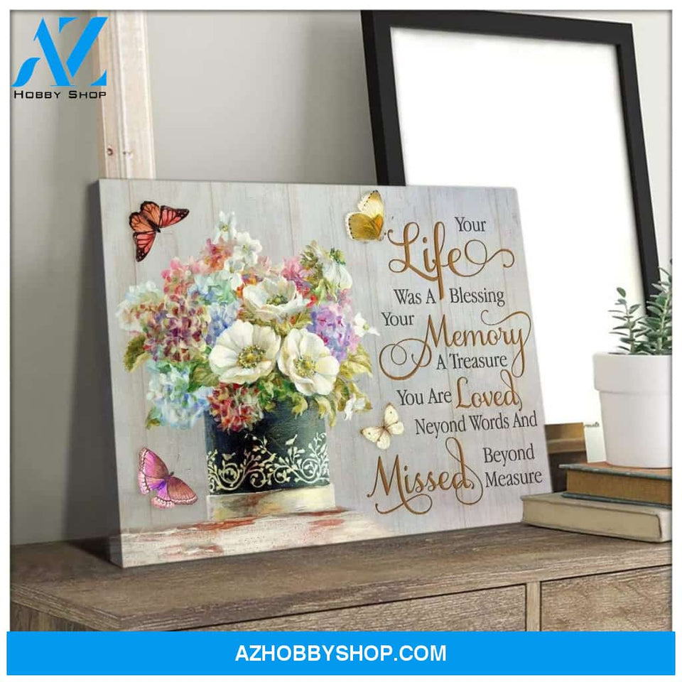 Zalooo Your Life Butterfly Wall Art Canvas