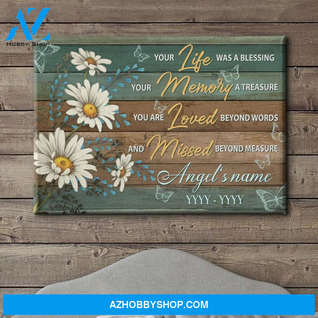 Your Life Your Memory - Personalized Custom Name Canvas