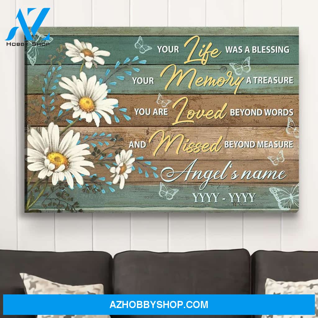 Your Life Your Memory - Personalized Custom Name Canvas
