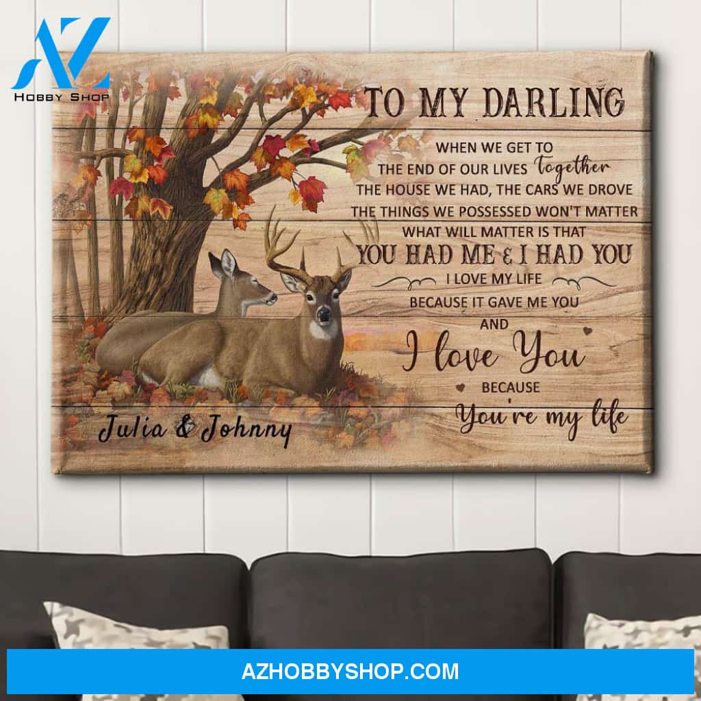 You're My Life - Personalized Custom Name Canvas