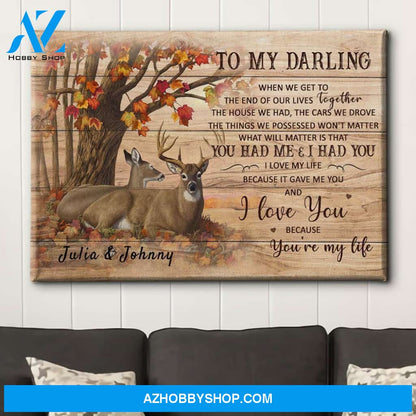 You're My Life - Personalized Custom Name Canvas