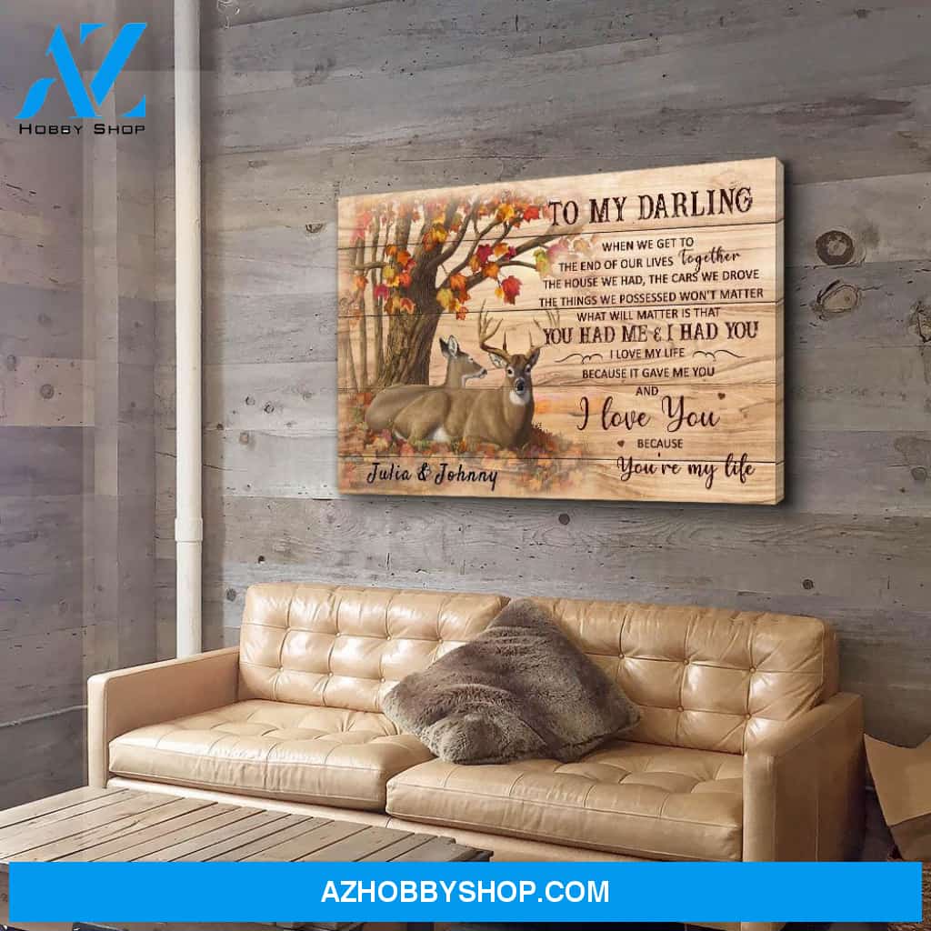 You're My Life - Personalized Custom Name Canvas