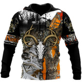 Hunting Gifts Deer Hunting Gifts Deer Hunting Camo All Over Printed US Unisex Size Hoodie