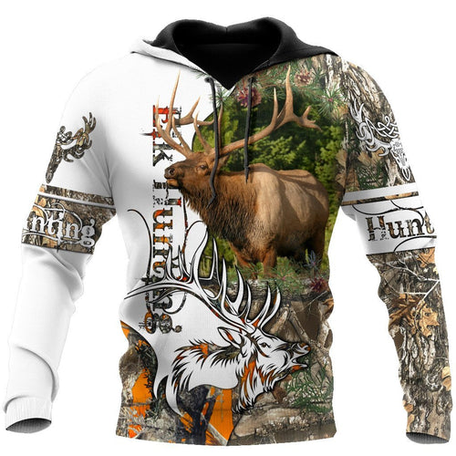 Hunting Gifts Deer Hunting Gifts Deer Hunting Camo Over Printed US Unisex Size Hoodie